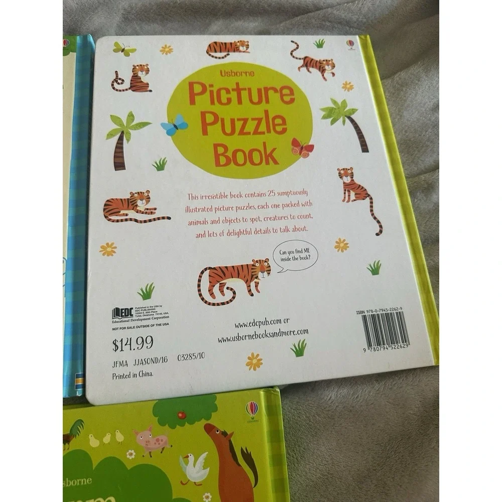 USBORNE Picture Puzzle Books [Hardcover] [2015] - Lot of 3